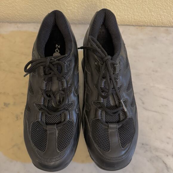 Z Coil Shoes Freedom 2000 Mens Size 8 Black Spring Heel Comfort Orthopedic Walk - Picture 2 of 7